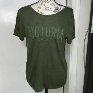 Victoria's Secret Sport Army Green loose fitting t-shirt women's small
